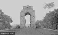 Leicester, the War Memorial, Victoria Park c1950