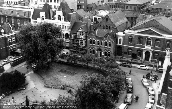 Photo of Leicester, Town Hall Gardens c.1965