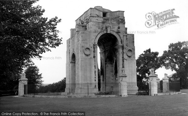 Photo of Leicester, War Memorial c.1955
