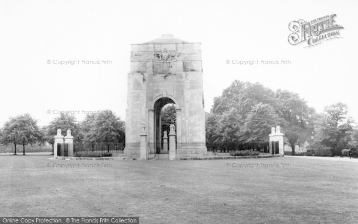 Photo of Leicester, War Memorial, Victoria Park c.1955