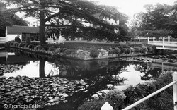 Leigh Place Moat c.1955, Leigh