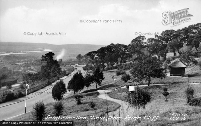 Photo of Leigh On Sea, View From Leigh Cliff c.1955