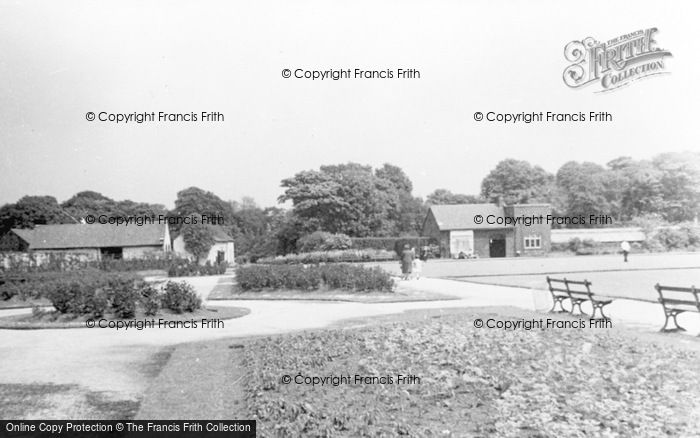 Photo of Leigh, Pennington Hall Flower Gardens And Bowling Green c.1955