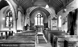 St Andrew's Church Interior c.1960, Leigh