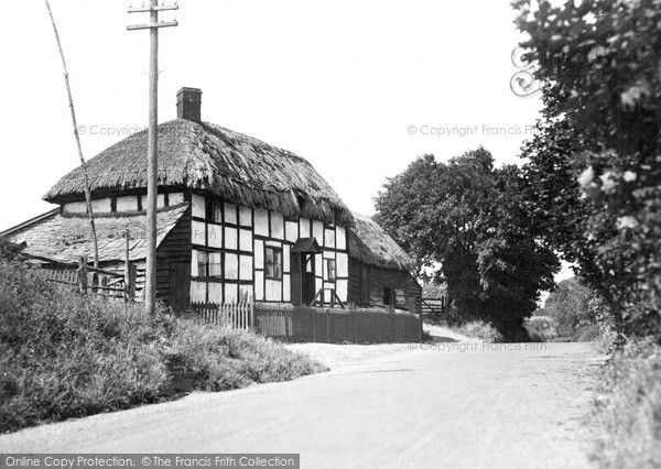 Photo of Leintwardine, Thatched Cottage c.1955