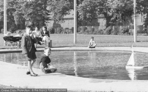 Photo of Leiston, Boys By The Boating Pool c.1955