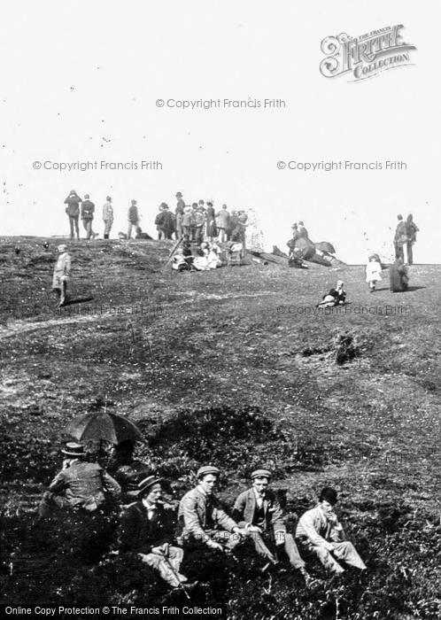 Photo of Leith Hill, People On The Hill 1890