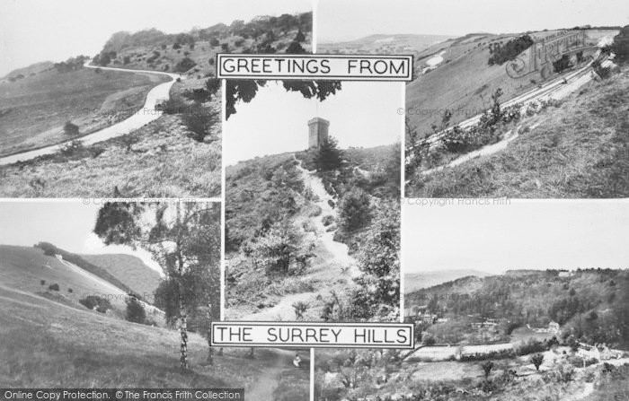 Photo of Leith Hill, Surrey Hills Composite c.1960