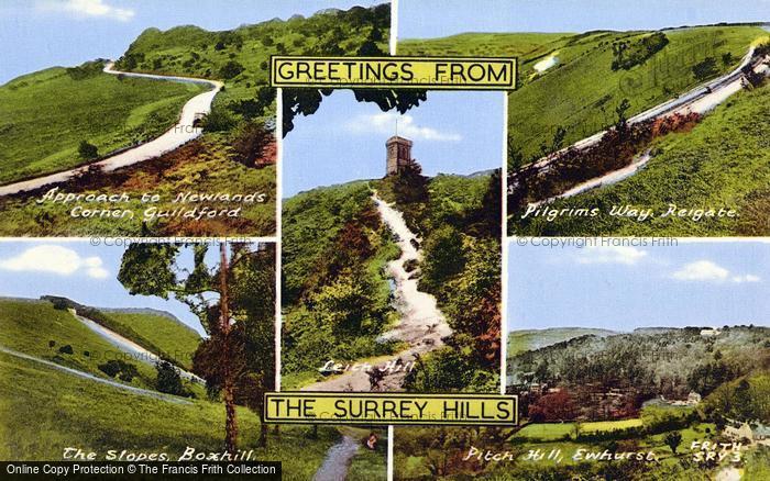 Photo of Leith Hill, Surrey Hills Composite c.1960