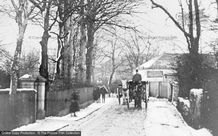 Photo of Lenzie, Garngaber Avenue In The Snow c.1897