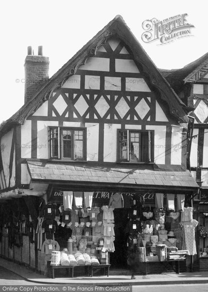 Photo of Leominster, A Draper's Shop 1936
