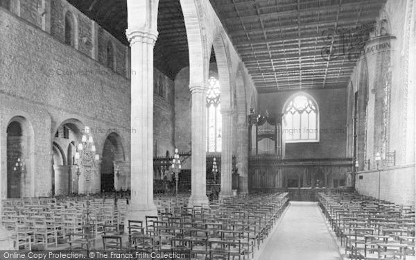 Photo of Leominster, The Priory Church Interior 1925