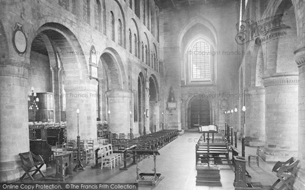 Leominster, the Priory Church interior 1925 Photo of Leominster, The Priory Church Interior 1925