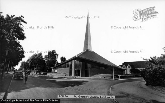 Photo of Letchworth, St George's Church c.1960