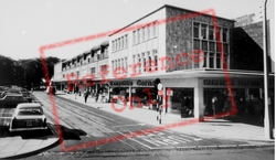Letchworth, The Shopping Precinct c.1960, Letchworth Garden City