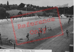 Letchworth, The Swimming Pool c.1950, Letchworth Garden City
