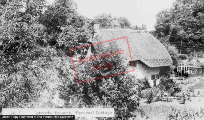 Photo of Letcombe Bassett, Thatched Cottage c.1960