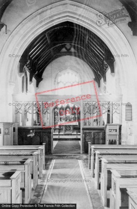 Photo of Letcombe Regis, St Andrew's Church Interior c.1960