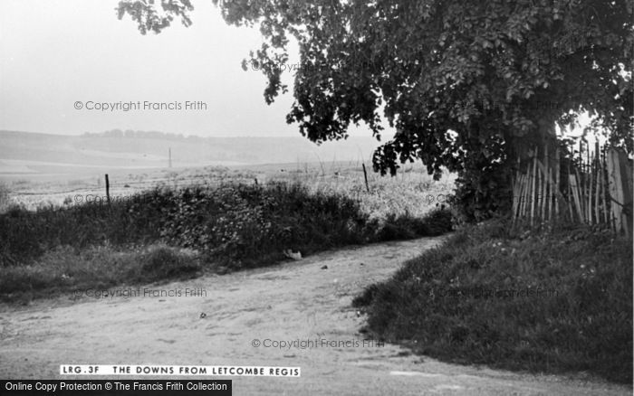 Photo of Letcombe Regis, The Downs c.1955