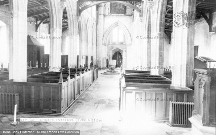 Photo of Leverington, Church Interior c.1960