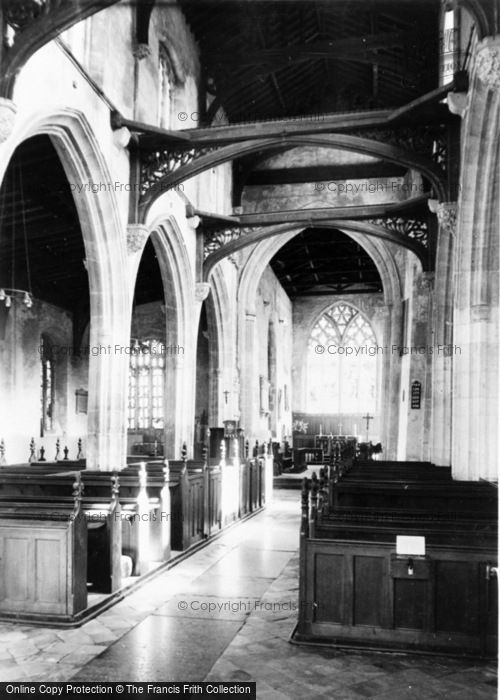 Photo of Leverington, Church Interior c.1965