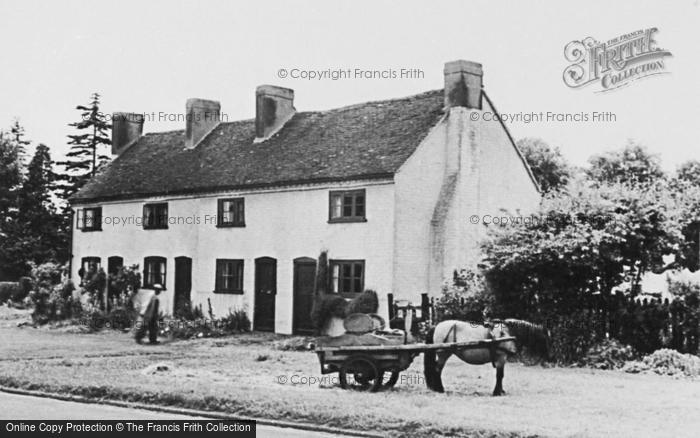 Photo of Leverstock Green, Cottages, Pony And Cart c.1955