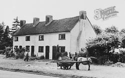 Cottages, Pony And Cart c.1955, Leverstock Green