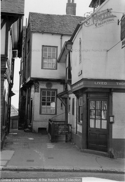Photo of Lewes, Bull House, Bull Lane c.1955