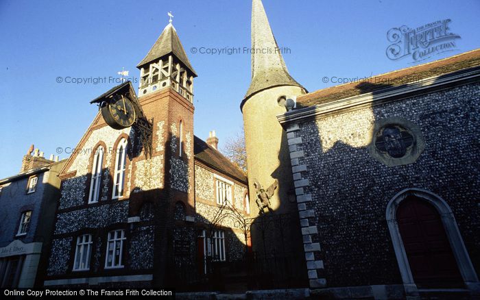 Photo of Lewes, Clock Tower Of St Michael In Lewes c.1980