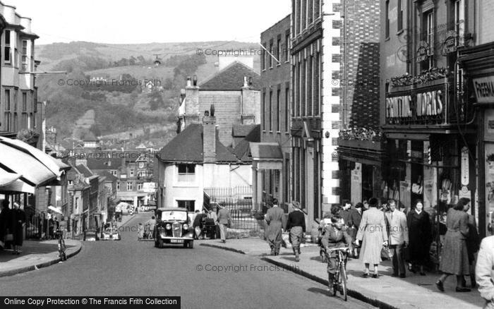 Photo of Lewes, Cycling Up School Hill c.1955