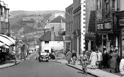 Cycling Up School Hill c.1955, Lewes