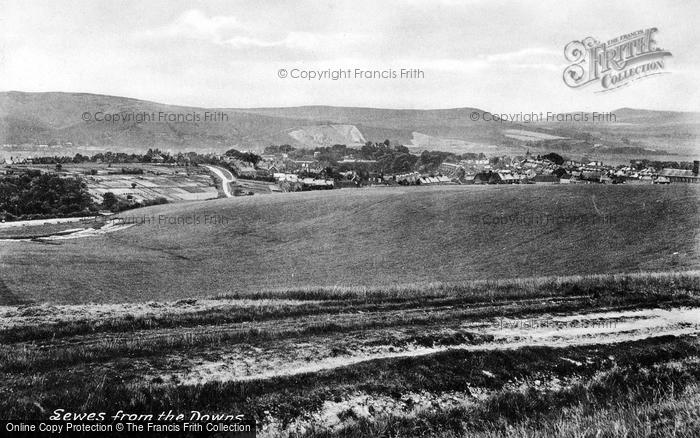 Photo of Lewes, From The Downs 1921