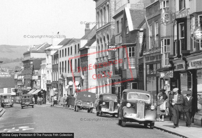 Photo of Lewes, High Street And Post Office c.1955