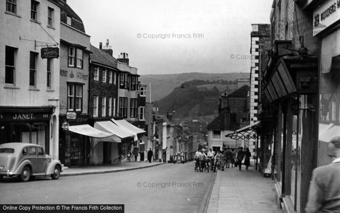 Photo of Lewes, High Street c.1950