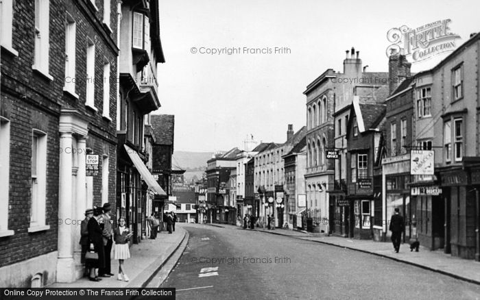 Photo of Lewes, High Street c.1950