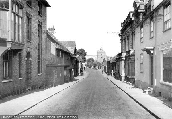 Photo of Lewes, High Street c.1955