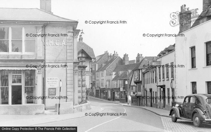 Photo of Lewes, High Street c.1955