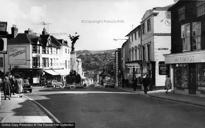 Photo of Lewes, High Street c.1965