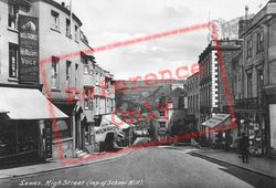 High Street (Top Of School Hill) 1921, Lewes