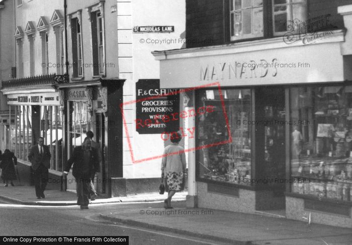Photo of Lewes, Maynards, High Street c.1965