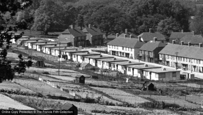 Photo of Lewes, Prefabs And Allotments In Landport c.1950