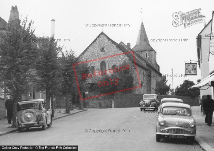 Photo of Lewes, St Anne's Church And High Street c.1960