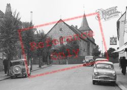 St Anne's Church And High Street c.1960, Lewes