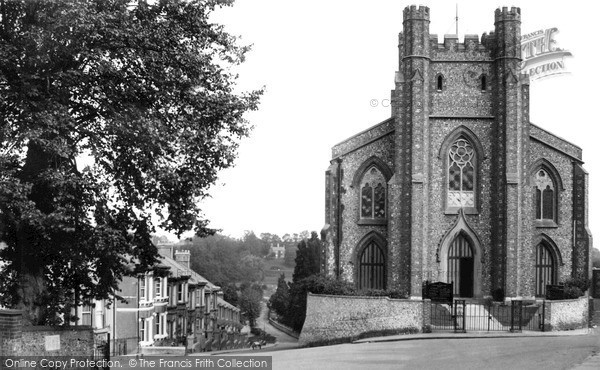 Photo of Lewes, St John's Church And The Pond c.1950