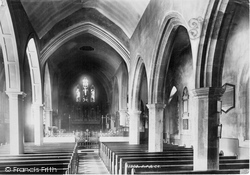 St Michael's Church Interior 1898, Lewes