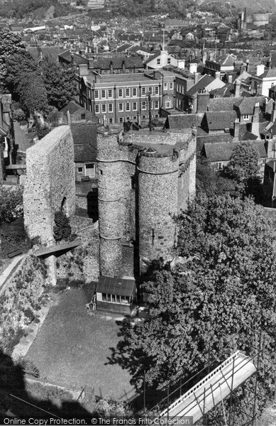 Photo of Lewes, View From The Castle c.1955