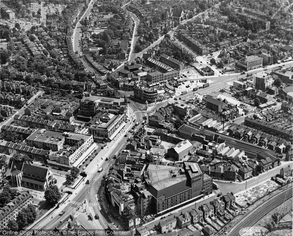 Photo of Lewisham, Aerial View c.1955