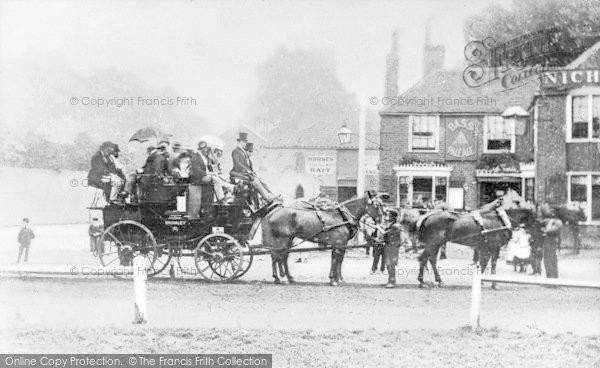 Photo of Lewisham, Bromley Coach, The George Inn, Rushey Green c.1870