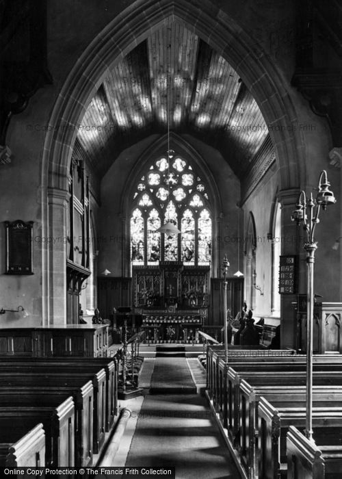 Photo of Leyburn, Church Interior 1923