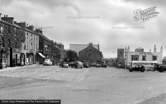 Photo of Leyburn, Market Place c.1955